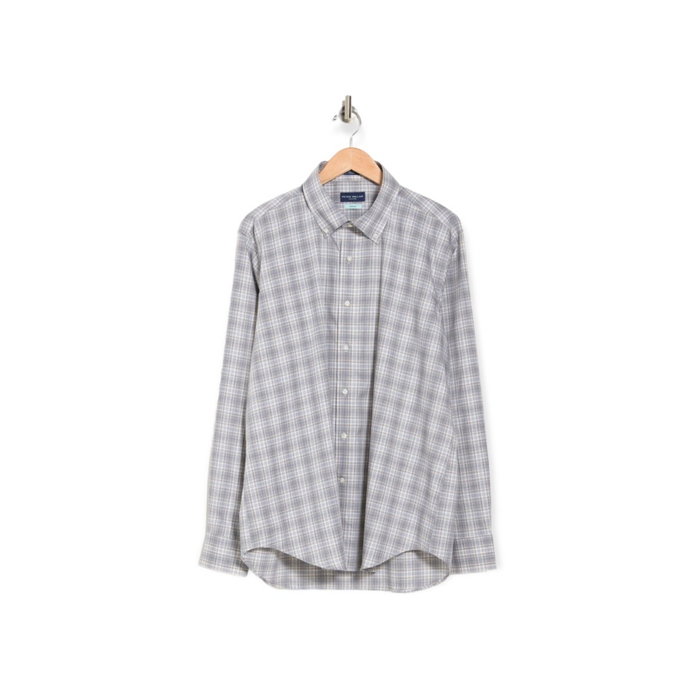 Peter Millar Flex Finish Vale Plaid Sport Shirt